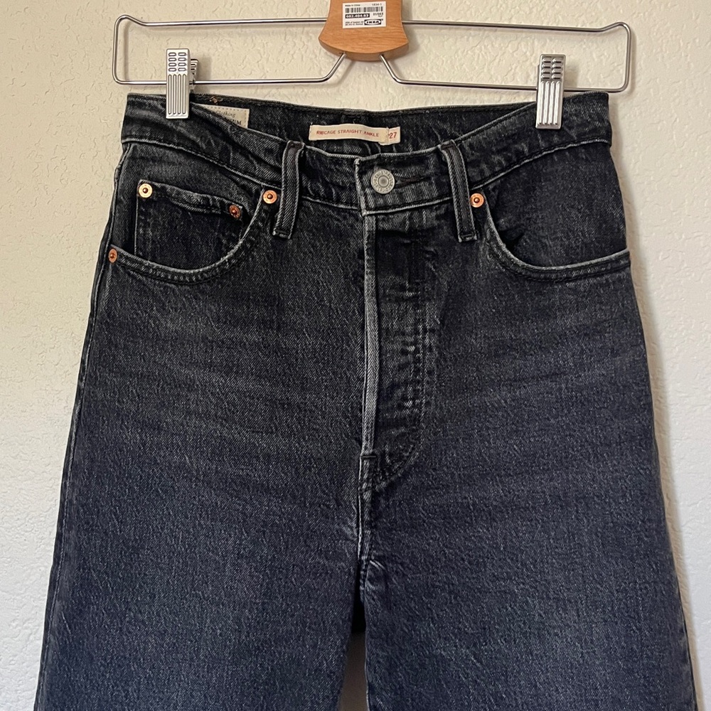 Levi’s Ribcage Straight Jeans Cropped - Picture 2 of 3